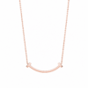 Minimal Curved Bar Pendant Gold Necklace