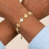 O1CN01ZbuSw12D0aJg1HXve_!!2213350918547-0-cib Golden Fleur Clover Bracelet