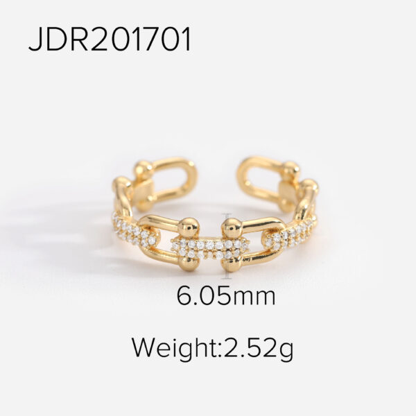 O1CN01ef4Mpp1VWmfvqbUbA_!!2212948222661-0-cib Luxury Brass Cubic Zirconia Ring ✨