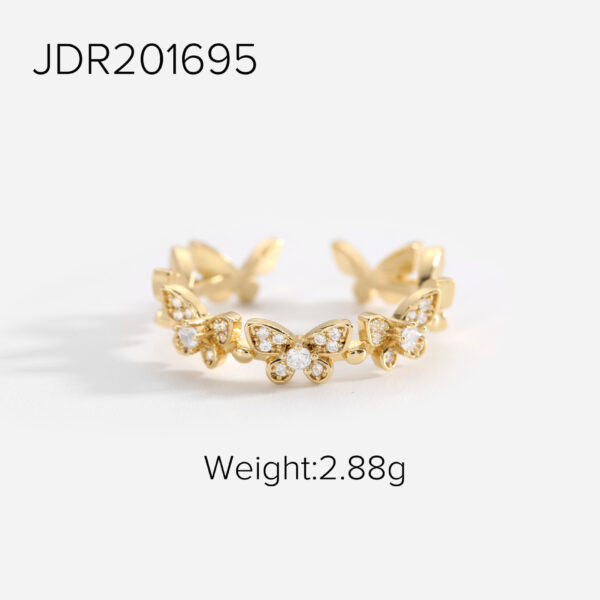 O1CN01kyvGkA1VWmfpSpyuy_!!2212948222661-0-cib Luxury Brass Cubic Zirconia Ring ✨
