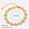 O1CN01liWNmh2D0aJg7JKRm_!!2213350918547-0-cib Golden Fleur Clover Bracelet