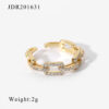 O1CN01uqyEy61VWmfxhslGS_!!2212948222661-0-cib Luxury Brass Cubic Zirconia Ring ✨