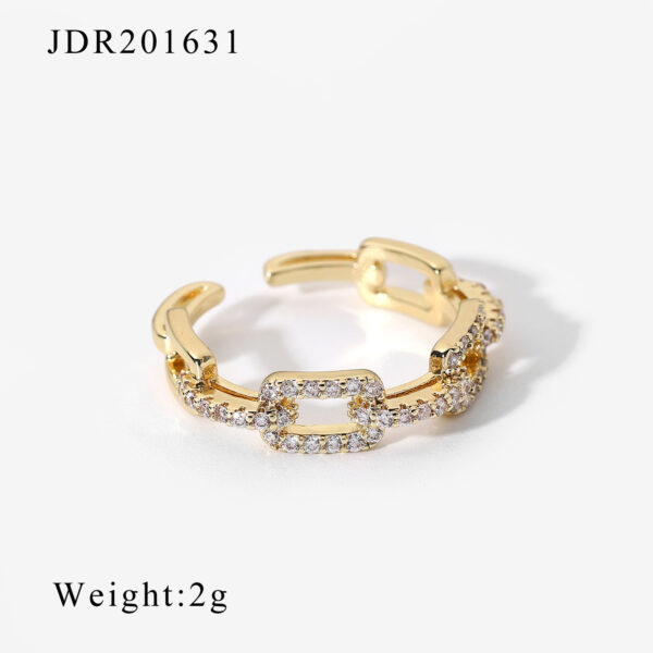 O1CN01uqyEy61VWmfxhslGS_!!2212948222661-0-cib Luxury Brass Cubic Zirconia Ring ✨