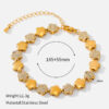 O1CN01zQn8z12D0aJb9zXzp_!!2213350918547-0-cib Golden Fleur Clover Bracelet