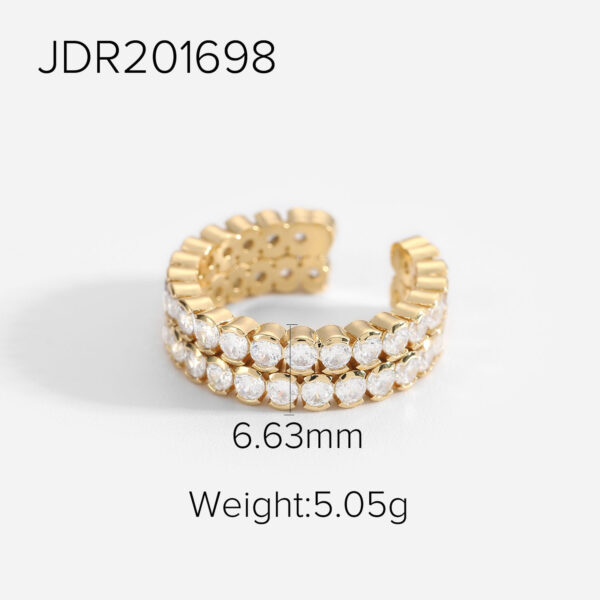 O1CN01zeicOz1VWmfsylX2v_!!2212948222661-0-cib Luxury Brass Cubic Zirconia Ring ✨