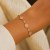Golden Petal Clover Bracelet