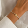 f72e1e00-c1ca-4c85-a03c-703cdeeff739 Arc de Triomphe Gold Pavé Bracelet