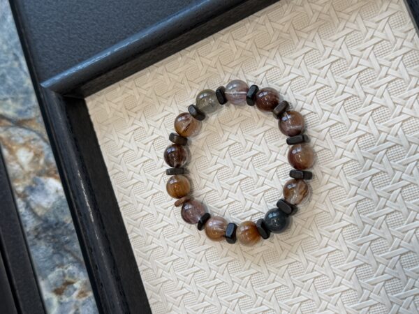 10 Natural Multicolor Rutilated Quartz Bracelet