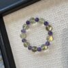 13 Natural Amethyst & Citrine Bracelet and Necklace Set