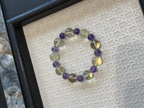 13 Natural Amethyst & Citrine Bracelet and Necklace Set