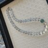 17 Clear Quartz & Green Fluorite Bracelet and Necklace Set
