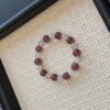 19 Strawberry Quartz & Clear Quartz Necklace & Bracelet Set