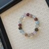 22 Natural Multicolor Crystal Bracelet & Necklace Set