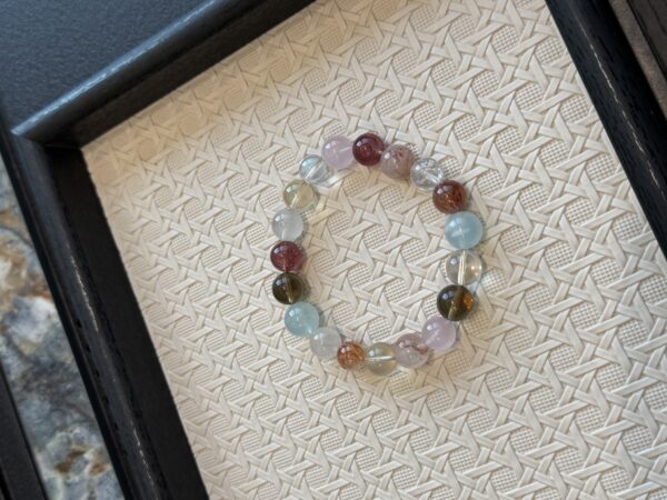 22 Natural Multicolor Crystal Bracelet & Necklace Set