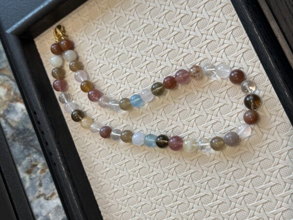 23 Natural Multicolor Crystal Bracelet & Necklace Set