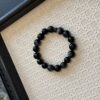 26 Natural Black Obsidian Crystal Bracelet & Necklace Set