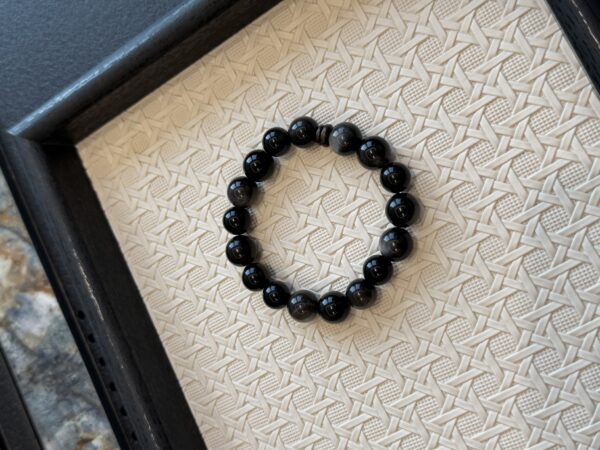 26 Natural Black Obsidian Crystal Bracelet & Necklace Set