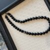 27 Natural Black Obsidian Crystal Bracelet & Necklace Set