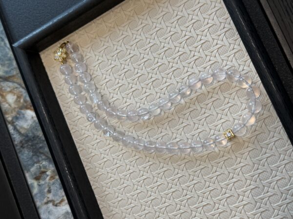 34 Rose Quartz Bracelet Necklace Set