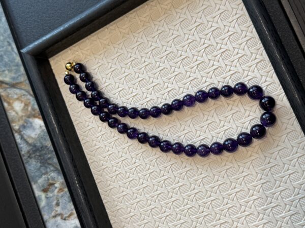37 Amethyst Bracelet Necklace Set