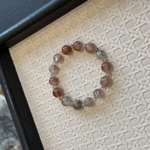 40 Natural Black Super Seven Crystal Bracelet