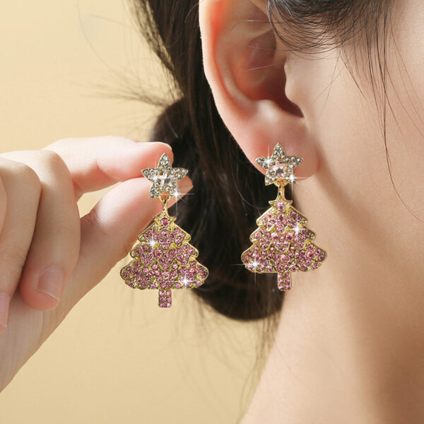 O1CN013IA5Ne1FlPjs2olx4_!!2215893600527-0-cib Christmas Earrings for Women, Santa Claus Snowflake Christmas Tree Stud Earrings, Cute Holiday Jewelry Gift