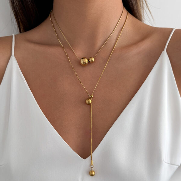 O1CN01SNLu6e1E978Oc55n0_!!988240308-0-cib Geometric Adjustable Ball Pendant Necklace