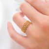 O1CN01fbpSzT1s0wVENoZYA_!!2215011495705-0-cib Women’s Lace Design Copper Ring
