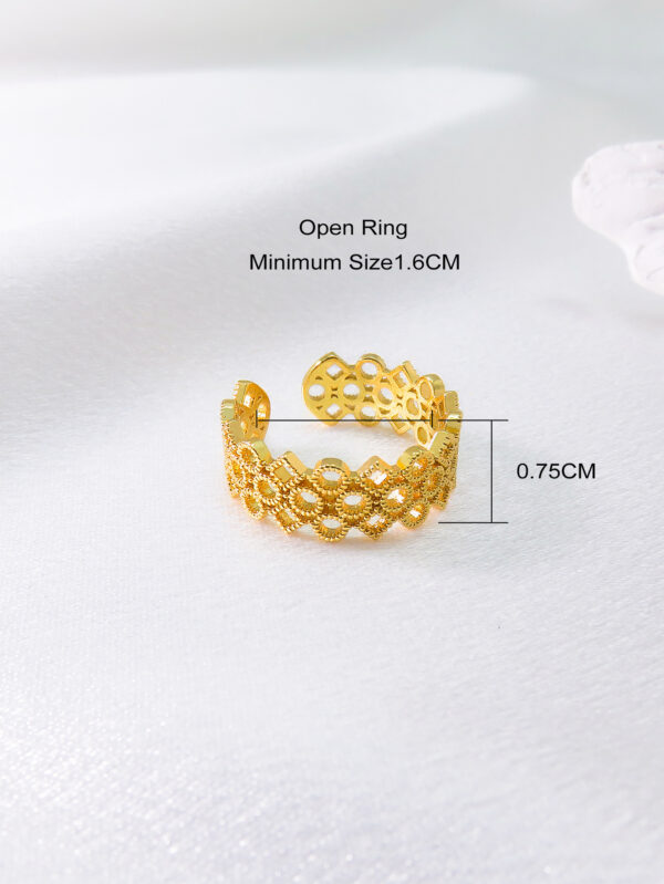 O1CN01iWrVja1s0wMOapDTH_!!2215011495705-0-cib Women’s Lace Design Copper Ring