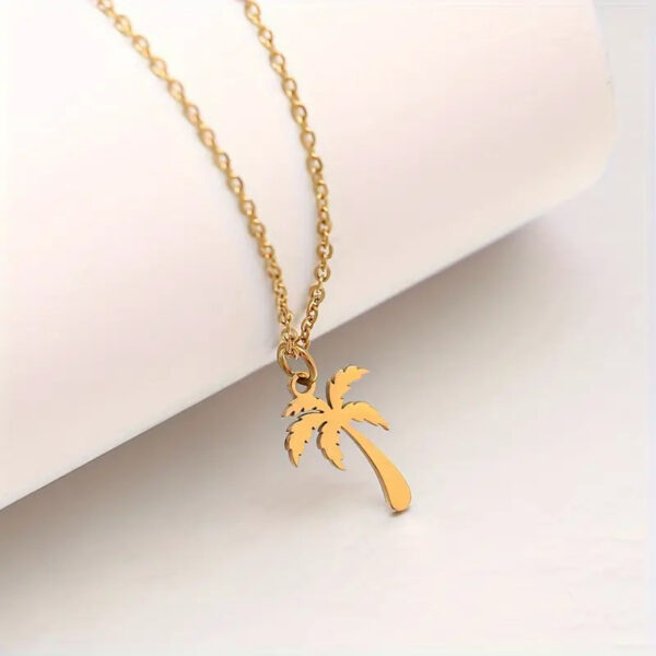 O1CN01kdmi7l1iTfIcZRvMG_!!2217745274414-0-cib Stainless Steel Minimalist Tropical Pendant Necklace for Women