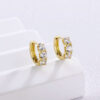 O1CN01vpramN1ccTFwvKCJL_!!2536413621-0-cib Women’s Zircon Hoop Earrings, Copper Round Huggie Earrings, Unique Minimalist Fashion Jewelry, Elegant Luxury Earrings
