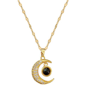 O1CN01x327j71ohl2tmxwlt_!!2217547845257-0-cib 100 Languages I Love You Moon Projection Necklace for Women, Titanium Steel Collarbone Chain