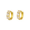 O1CN01yLsu9D1ccTG1anye4_!!2536413621-0-cib Women’s Zircon Hoop Earrings, Copper Round Huggie Earrings, Unique Minimalist Fashion Jewelry, Elegant Luxury Earrings