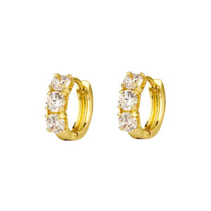 O1CN01yLsu9D1ccTG1anye4_!!2536413621-0-cib Women’s Zircon Hoop Earrings, Copper Round Huggie Earrings, Unique Minimalist Fashion Jewelry, Elegant Luxury Earrings