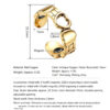 文字替换与颜色修改 (1) Vintage Asymmetrical Heart Open Ring – Unisex Adjustable Ring