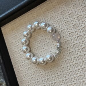 44 Pearl & Rose Quartz Bracelet