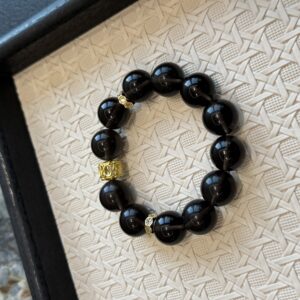 59 Natural Dark Smoky Quartz Bracelet