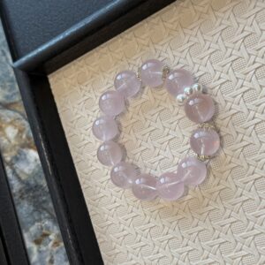61 Natural Rose Quartz Bracelet