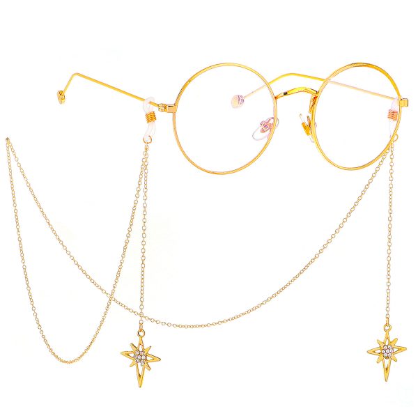 104 Luxury Crystal Glasses Chain | Sparkling Eyewear Necklace for Women