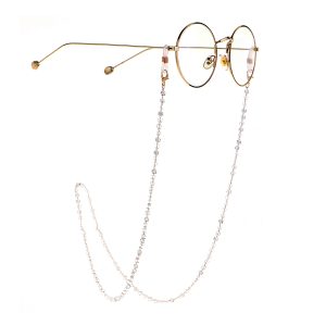 1白水晶 Luxury Crystal Glasses Chain | Sparkling Eyewear Necklace for Women